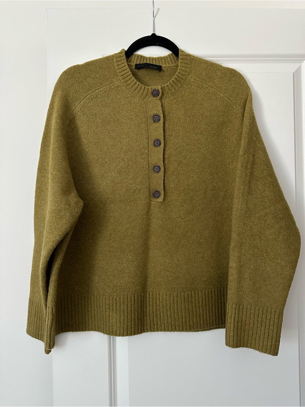 Zara Chartreuse Crew Sweater
